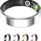 Fitness Tracker, Smart Ring for Women Men, Sleep Tracker Ring with 24/7 Heart Rate Monitor, Fitness Ring with Activity Tracker, Step Counter, Calorie Pedometer, No APP Fee, iOS Android (Silver, 7)