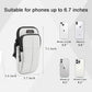 Phone Holder, Arm Bands for Workout, Use for Running, Walking, Hiking & Biking (Grayish White)