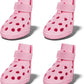 Dog Shoes for Hot Pavement, Breathable Dog Boots Paw Protectors with Adjustable Straps & Non-Slip Sole, Easy On & Off, Waterproof, Easy-Cleaning (Pink, S)