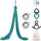 Aerial Silks Yoga Swing Set - 9/11 Yards Aerial Yoga Hammock Kit Anti-Gravity Flying for Fitness, Low/Non Stretch Nylon Tricot Fabric Hardware Included for Dance