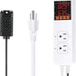 Temperature and Humidity Controller Reptile Mushroom Greenhouse Thermostat Pre Wired Dual Controlled Outlets Heater Fridge Humidifier Dehumidifier
