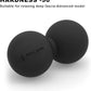 5BILLION Peanut Massage Ball - Double Lacrosse Massage Ball & Mobility Ball for Physical Therapy - Deep Tissue Massage Tool for Myofascial Release, Muscle Relaxer, Acupoint Massage (Black)