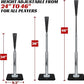 Portable Batting Tee for Baseball/Softball, Height Adjustable 24-46 inches Softball Tee for Kids and Adults,Baseball Tee with Rubber Top,Metal Base,Easy Transport and Assemble Hitting Tee