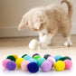 Molain Large Cat Toy Balls, Soft Cat Balls 1Inch Kitten Pom poms Ball Cat Play Toy (30 Pcs)