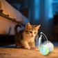 Remote Control Cat Toy with Auto Mode - Interactive Cat Toy Feather for Indoor, Moving Cats Catnip Toys & LED to Keep Bored Cats Active & Entertained