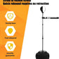 INNOLIFE Spinning Bar Boxing 360°Black White Speed Trainer Free Standing Punching Bag Adjustable Height Ideal for Adults and Youth Enhance Reflexes and Boxing Skills