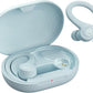 JLab Go Sport+ Wireless Workout Earbuds Featuring C3 Clear Calling, Secure Earhook Sport Design, 35+ Hour Bluetooth Playtime, and 3 EQ Sound Settings (Light Blue)