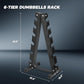 RITFIT 300/350/450/650/180/200/210 LB Rubber Hex Dumbbells Set with Optional Dumbbell Rack, Multi Weight Set to Choose, Ideal for Home Gym and Fitness
