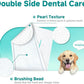 Pet Dental Finger Wipes for Dogs & Cats, Dog Teeth Cleaning Wipes Tooth Brushing Kit by Remove Plaque and Tartar & Freshens Breath Buildup No-Rinse Dog Finger Toothbrush Mint Flavor