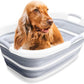 Smoochie Collapsible Pet Bathtub & Washing Station – Portable, Space-Saving Tub for Dogs & Cats, Indoor & Outdoor Grooming