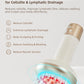 Lymphatic Drainage Massager & Anti Cellulite Massage Tool, Reduce Stretch Marks & Cellulite, for Legs, Arms & Belly, Body Sculpting Machine with Microcurrent, Light, Heat & Vibration,White