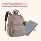 BabbleRoo Diaper Bag Backpack - Baby Essentials Travel Tote - Multi Function Waterproof Diaper Bag, Travel Essentials Baby Bag with Changing Pad, Stroller Straps & Pacifier Case - Unisex, Khaki