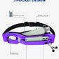 WATERFLY Running Belt Fanny Pack: Runner Marathon Jogging Waist Pack Sport Workout Exercise Fitness Phone Holder Belt for Men Women Jogger Slim Waistband