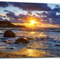 canvas wall art for living room bedroom Wall Decor blue ocean landscape painting Hang Home Decoration office bathroom kitchen sun beach sea golden Waves on the beach canvas art Prints pictures Works