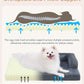 KSIIA Orthopedic Dog Bed for Medium Size Dog，Washable Pet Sofa with U-Shaped Bolster Removable Waterproof Cover Non-Slip Bottom and Egg-Crate Orthopedic Foam Pet Couch Bed, 35 x 22 Inch, Dark Gray