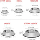 Stainless Steel Dog Bowls, 6 Cup/48oz Cat Bowl Water and Food with Rubber Base, Pet Bowls for Large Dogs and Pets, 2Pack