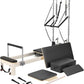 VEVOR Pilates Reformer Machine, Pilates Workout Equipment for Home Gym Studio Use, Pilates Bed with Dual Resistance- Spring & Cord, Reformer Set, Up to 400 LBS