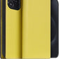 D8 Neon Full Grain Leather Wallet Case for iPhone 15 Pro Max - [2-in-1] Handcrafted Detachable Diary Style with Magnetic MagSafe Back Cover, Gift Box Included (Lemon)