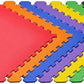 Norsk Dual-Sided Reversible 1/2" Foam Exercise Mats for Home Gym - Interlocking EVA Foam Tiles