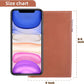 Genuine Leather Travel Passport Wallet, Slim RFID Blocking Holder for Secure Travel and Document Organization (Brown)