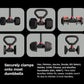 Jayflex Hyperbell Dumbbell Converter - Convert Dumbbells to Barbell Set and Kettlebell for Home Fitness - Adjustable & Up to 200 lb Capacity Weight Barbell for Weight Lifting