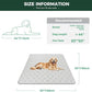FXW Washable Pee Pads for Dogs, Puppy Pads with Super Absorbent, Specifically Designed for FXW Rollick/Homeplus 24inch 8 Panels Dog Playpen, 63" Square, Khaki, 1 Pack