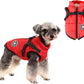 HDKUW Small Dog Jacket, Small Dog Coat Harness Winter Warm Vest Jacket Waterproof Cotton Costume for Puppy Small Dogs (S, Red)