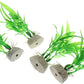 4 Pcs Green Artificial Plastic Plants Fish Tank Plants Fish Aquarium Decoration