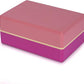 Sunshine Yoga 4" Striped Yoga Block, 10 Pack Bulk EVA Foam Yoga Blocks, Firm and Supportive Yoga Brick, Balance Foam for Stretching, Pilates, and Workout, 4" x 6" x 9"