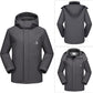 CAMEL CROWN Men's Winter Coat Waterproof Ski Jacket Fleece Lined Windproof Raincoat for Snow Outdoor Hiking Mountain