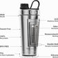 TOOFEEL Protein Shaker Bottle 20 oz - Double Walled Insulated Vacuum Cup for Protein Shakes, Keeps Cold/Hot, Metal Stainless Steel, Preworkout Gym