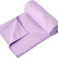 Eunzel Hot Yoga Towel Non Slip Yoga Mat Towel Non-Slip Sweat Absorbent Microfiber Towel for Hot Yoga, Pilates and Workout 72" x 26.5", Taro Purple
