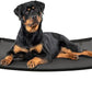 Veehoo Outdoor Elevated Dog Bed, Cooling Raised Dog Cot Bed XL, Portable Waterproof Curved Dogs Hammock Beds for Outside, up to 150lbs, Black Legs, Black 49"