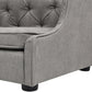 Pemberly Row 35" Tufted Wingback Pet Sofa Bed Medium Uptown Gray