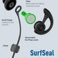 Hearprotek Swimmer Ear Plugs, 1 Pair Custom-fit Water Protection Adult Swimming Earplugs for Swimmers Surfer, Universal-fit with Lanyard, Perfect for Swimming,Surfing, Other Water Activities Black
