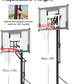 Basketball Hoop Outdoor with 45 Inch Shatterproof Backboard, Portable Basketball Goal System 4.8-10ft Height Adjustable for Kids, Youth, Adults, Backyard/Driveway/Indoor
