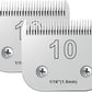 2PCS 10 Blades Dog Grooming Blades Compatible with Andis Dog Clippers,Dog Clipper Blades Compatible with Oster A5,Wahl km10 Dog Clippers for Animal Dog Cat Horse,Stainless-Steel Blade Sharp