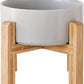 Petygooing Grey Elevated/Raised Ceramic Dog Bowl for Small Breeds, Dog Food Water Dish with Stand,Pet Feeding Bowl with Anti Slip Rubber for Cats and Small Dogs Puppy 13.5 OZ (5.1In / 1.7 Cups)