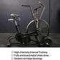 Titan Fitness Fan Bike, Indoor/Outdoor Cycling Exercise Bike with LCD Screen, Stationary Bike for Home Gym, Exercise and Cardio Workout Equipment, Black, 111 LB