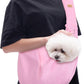 CUBY Dog and Cat Sling Carrier, Hands Free Reversible Pet Papoose Bag, Soft Pouch Adjustable, Suitable for Puppy Cats for Outdoor Travel (Pink, M-Adjustable Strap)