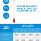 OCEANBROAD Kayak Paddle 86in/218cm, 90.5in/230cm, 95in/241cm Alloy Shaft Kayaking Boating Canoeing Oar with Paddle Leash