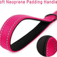 PLUTUS PET Short Training Dog Leash with Padded Handle for Medium Large Big Dogs,18 Inch Heavy Duty Strong Traffic Leash with Carabiner Clip for Climbing Walking or Guiding Blind（18”，Pink