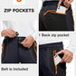 TBMPOY Men's Snow Ski Hiking Pants Waterproof Winter Fleece Lined Pants Camping Skiing Ice Fishing Pants with Belt