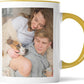 Custom Mug Upload Your Picture Personalized Coffee Mug with Photo Text Name Customized Cup Unique Ideas Gifts for Men Women Mom Dad Girlfriend Boyfriend Friend Family (Yellow, 11oz)