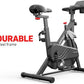 DeerRun Exercise Bike, Indoor Cycling Bike Brake Pad/Adjustable Magnetic Stationary Bike with App, Low Noise Workout Bike for Home Cardio 300lbs Weight Capacity with Pad Mount & LCD Monitor