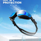ZIONOR G1 Lite Swim Goggles with Swim Cap Comfortable Anti-fog Swimming Goggles Cap Set for Adult Men Women