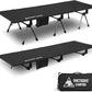 ONETIGRIS SUPRANUBIS Camping Cot, Height Adjustable with Cot Leg Extenders, Strong Support 330lbs, Lightweight Comfortable Folding Bed for Camping, Hiking, Travel, Truck, Beach, Office Nap
