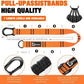 Pull Up Assistance Bands,Up to 300 lbs Assistance,Adjustable Heavy Duty 4 Resistance Bands for Pull up, with Feet/Knee Rest, Handle and Door Anchor for Home Gym Fitness Exercise Strength Training