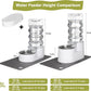 RIZZARI Large Water Dispenser for Dogs: 9L Automatic Stainless Steel Gravity Raised Pet Feeder for Pet Dogs Indoor/Outdoor