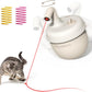 Cat Laser Toys, Automatic Cat Laser Toy Tumbler Design, Rechargeable Cat Laser Pointer 360°Irregular Rotation, 3 Modes Interactive Cat Toy for Indoor Cats of All Ages and Sizes (Beige)